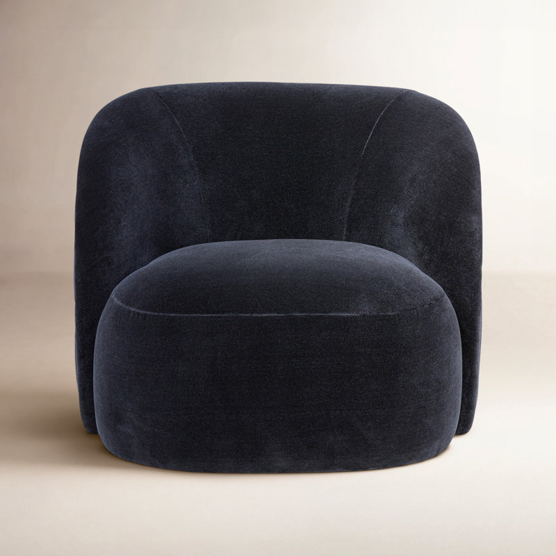 Laurrey Swivel Chair-Monte Navy, Monte Navy Rayon/Viscose/Wool