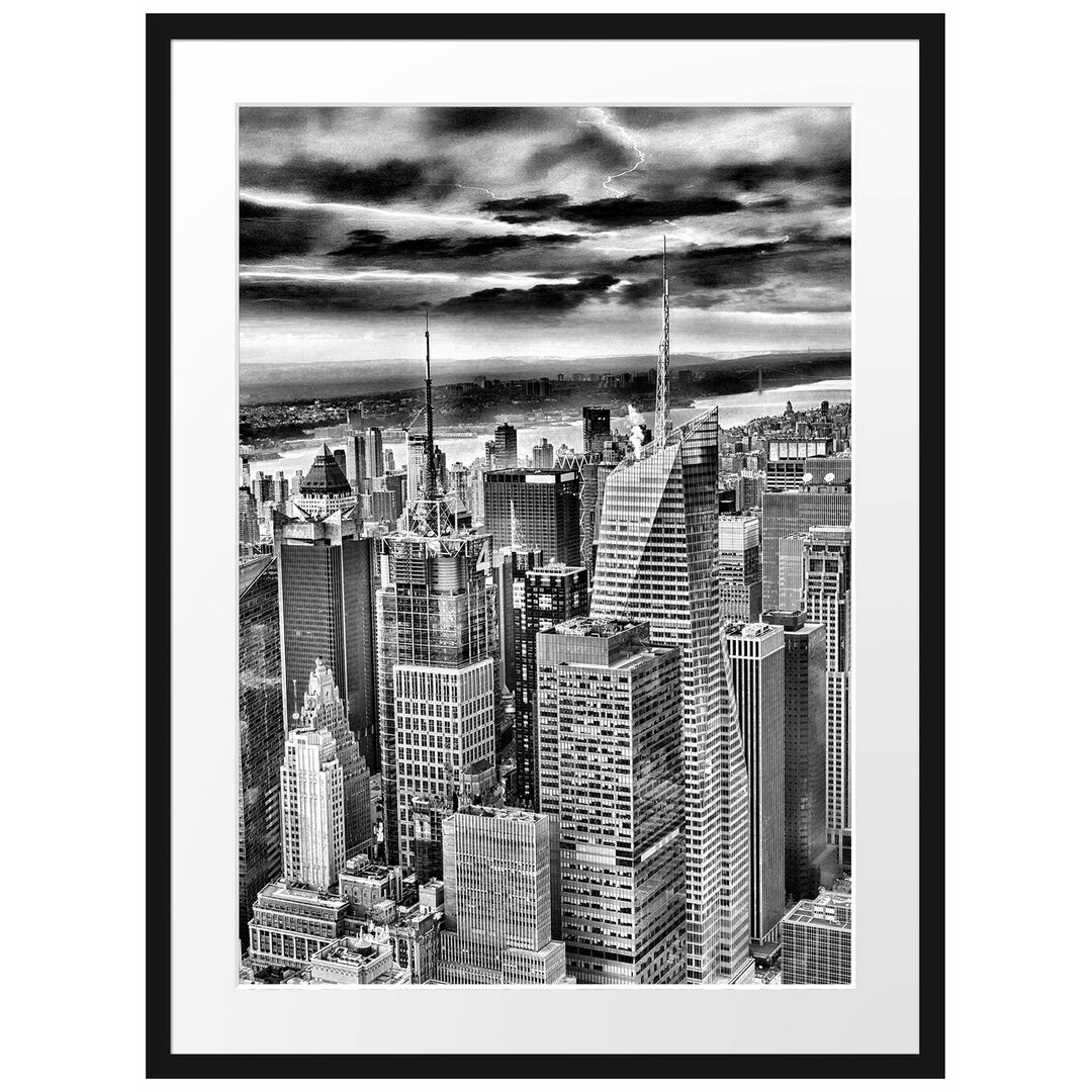 Gerahmtes Poster Skyline New York