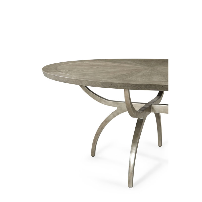 Echoes Round Solid Wood Dining Table, 64" L x 64" W