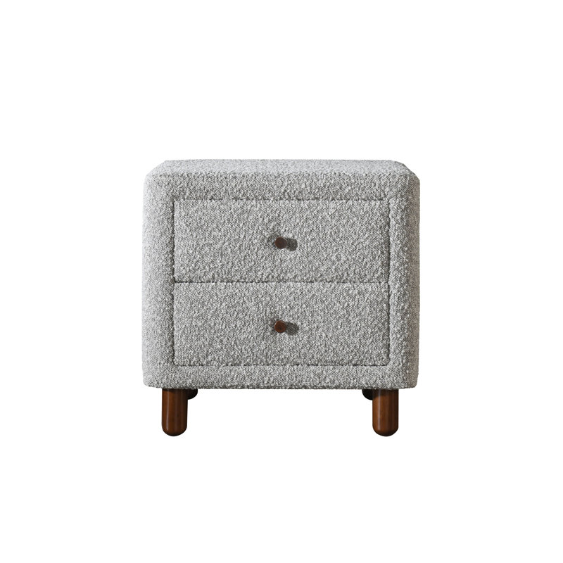 Table de chevet Cleo Grey Boucle