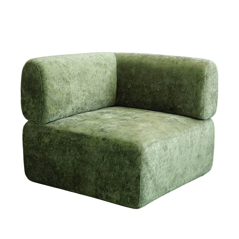 Upholstered Accent Chair, Green