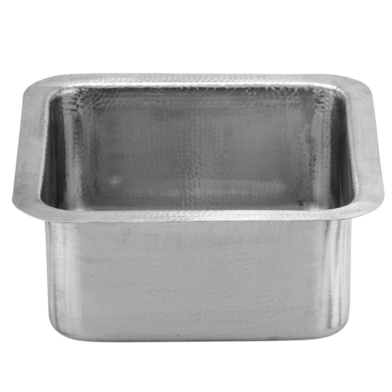 Brightwork 17" L x 17" W Dual Mount Kitchen Sink, Satin Matte Stainless Steel