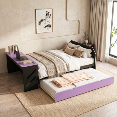 Full Daybed with Twin Trundle, Desk and USB Port
