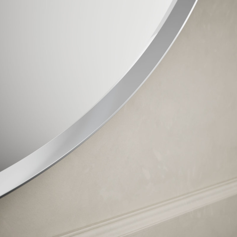 Miroir de salle de bain Essential, Chrome poli, H 36 po x l 36 po x P 1,38 po