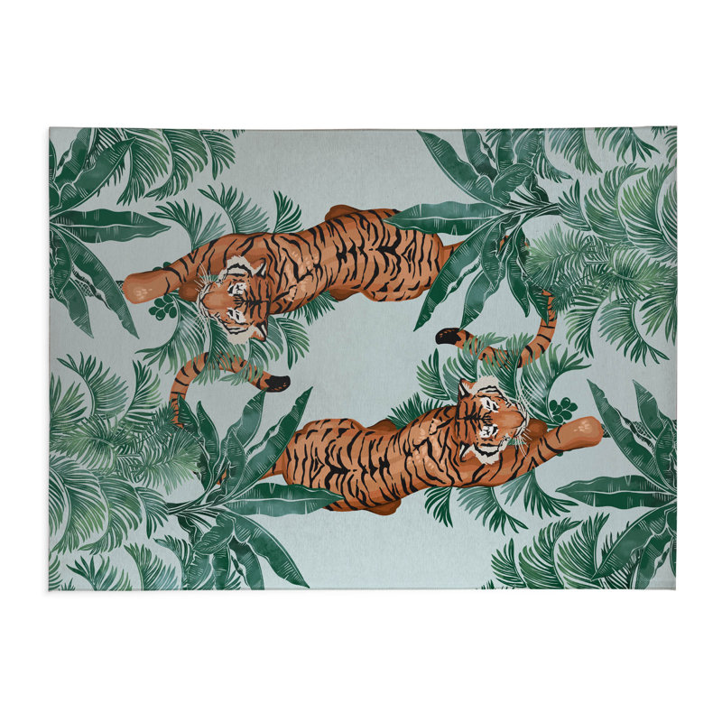 Tapis extérieur Rumble In the Jungle, Rectangle 5 pi x 7 pi