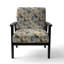 Chaise d'appoint florale Cobalt-6885425