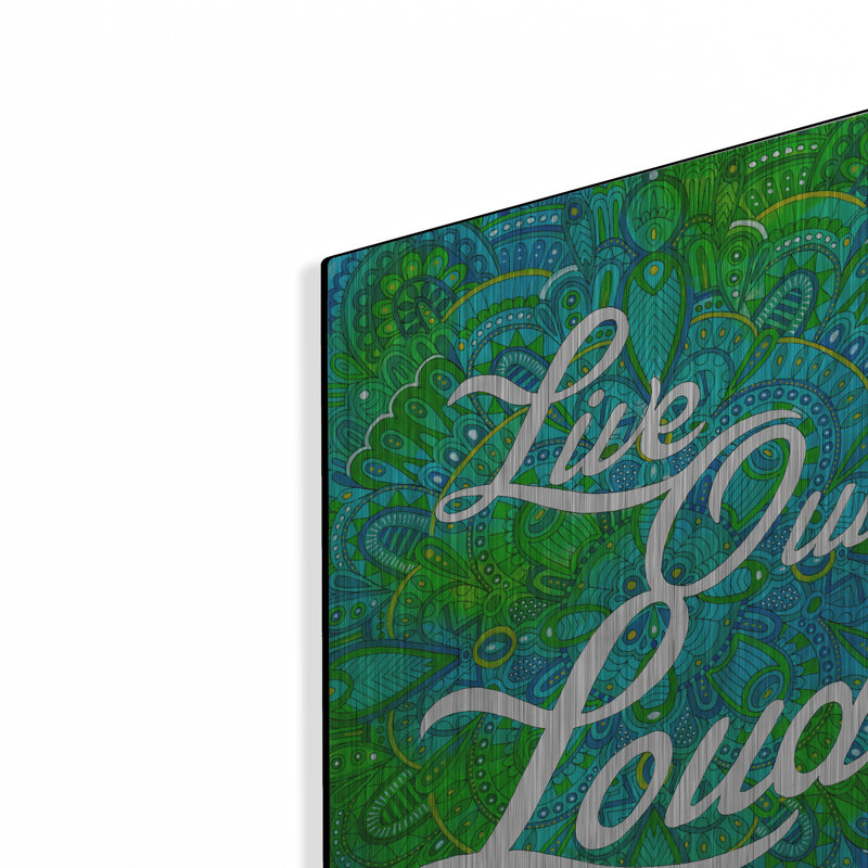Bungalow Rose «Inspirational Quotes 13» par Hello Angel, art mural en métal, H 16 po x l 12 po