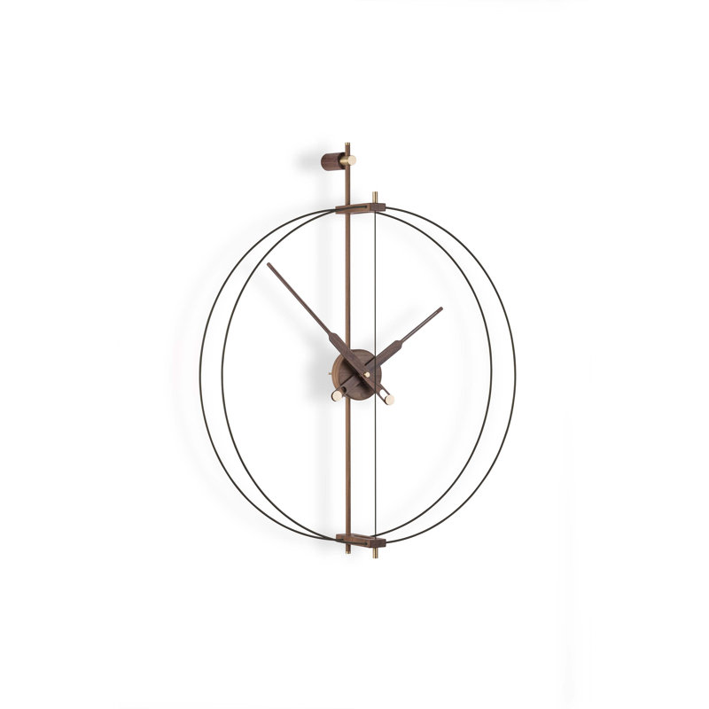 Très grande horloge murale 26 po, Noir