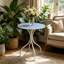 Table d'appoint d'extérieur avec plateau en céramique