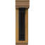 3 1/2"W x 11 1/2"D x 14"H Legacy Traditional Ironcrest Smooth Bracket, Western Red Cedar (2"W x 7 1/2"D x 10"H Iron Bracket)-108806959-108807889