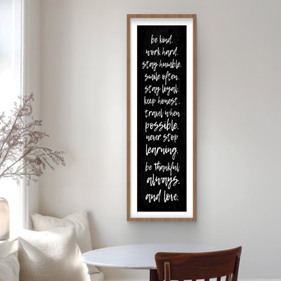 «Be Kind Work Hard Stay Humble», reproduction de salle de bain | Décoration intérieure