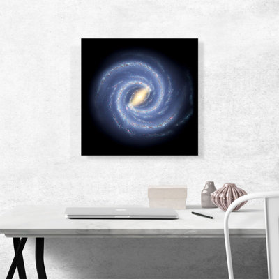 " Symphony Spiral Galaxy In Blue "