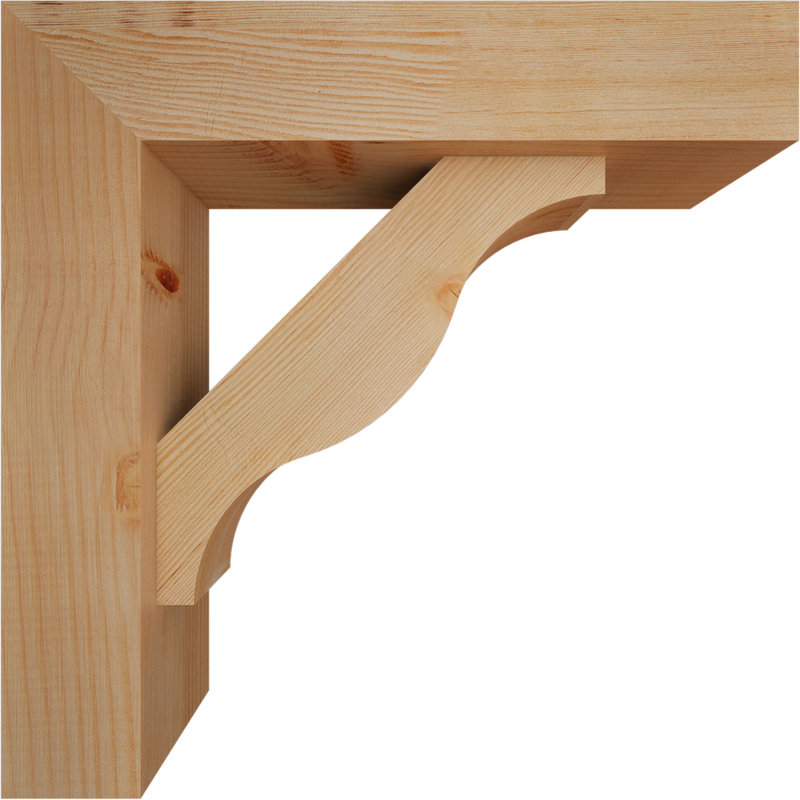 Support Funston Block avec support décalé, 20 po x 20 po, Sapin Douglas de l 5 1/2 po (lisse)