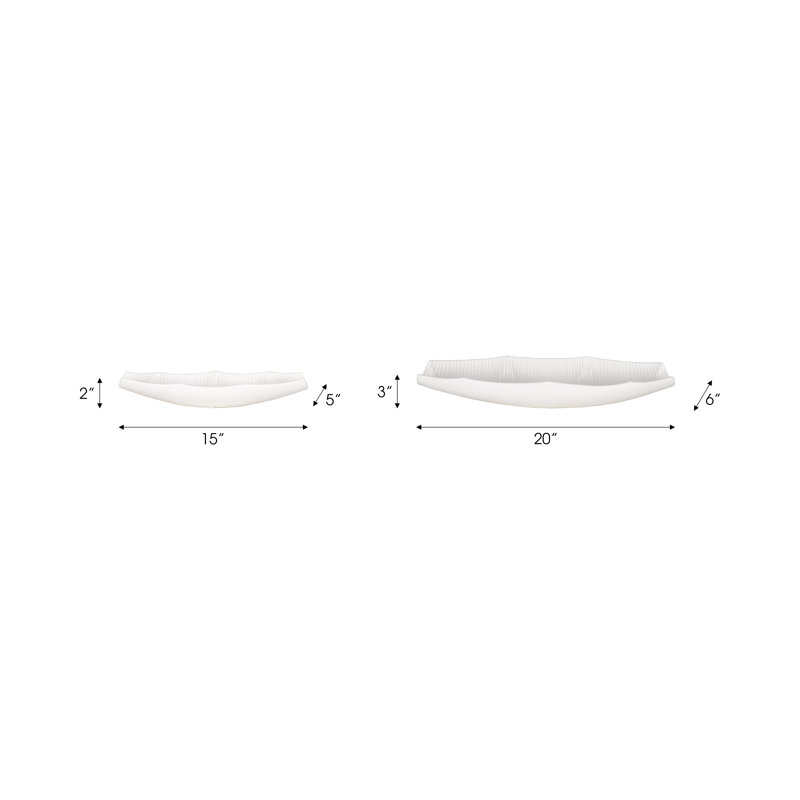 2 bols blancs Aryash de 15/20 po