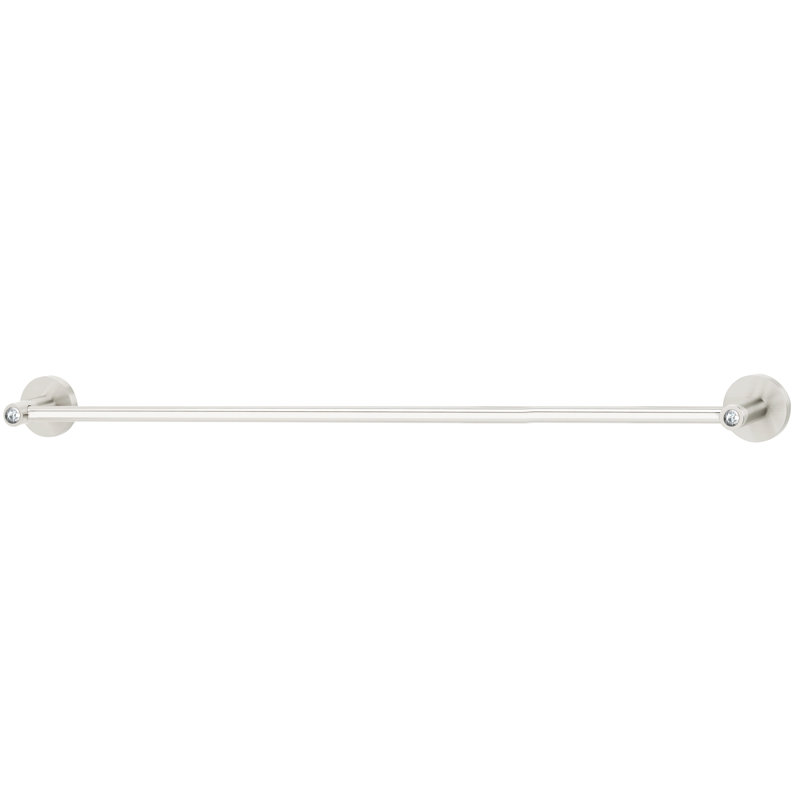Swarovski Crystal Towel Bar, 2" H x 31.88" L x 2.38" D, Polished Chrome