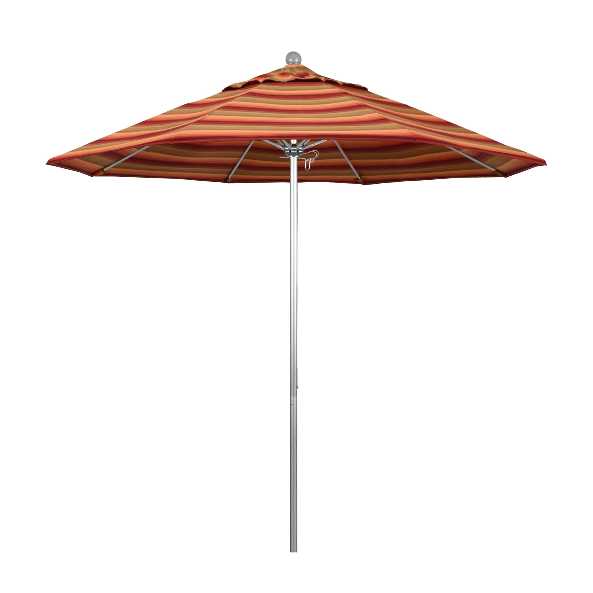 Maria 108'' Sunbrella® Outdoor Umbrella, Astoria Sunset Sunbrella®, Silver
