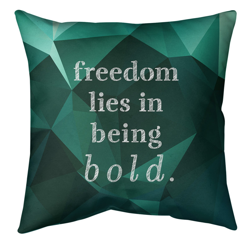 Coussin de sol, 36 po x 36 po, Vert foncé / turquoise