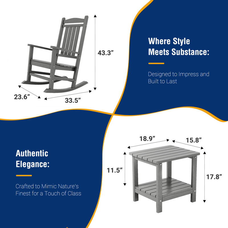 Rasima Conversation Set for 2, Gris