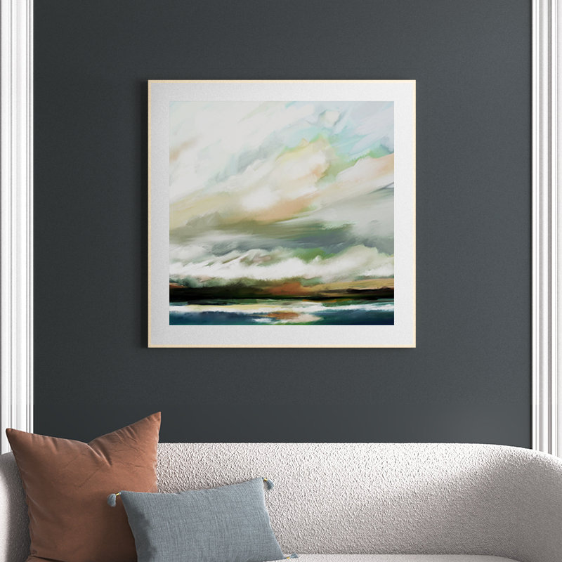 Sunday Morning by Mary Sparrow, Framed Print, 33" H x 33" W, White