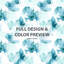 Ensemble de housse de couette Abstract 3 - Coastal Soft Lagoon-124208530