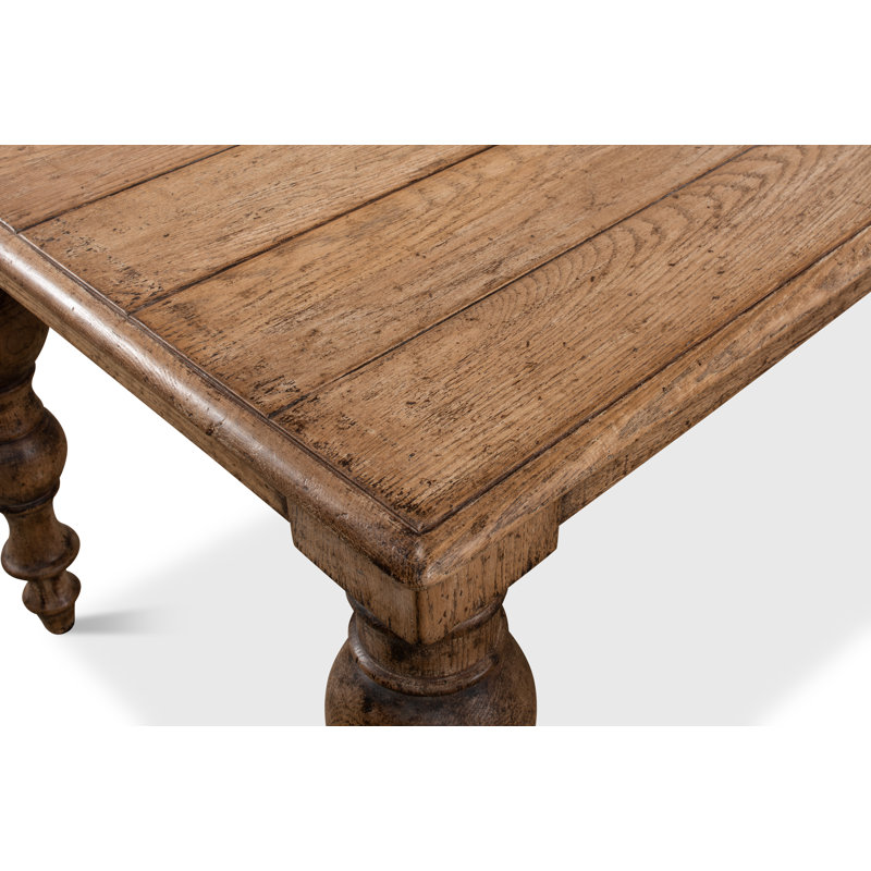 Table de salle à manger en bois massif Bixby, Tanné