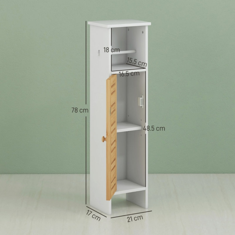 Free Standing Toilet Paper Holder, Bathroom Cabinet
