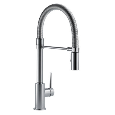 Trinsic Pull Down Sprayer Kitchen Sink Faucet, Pro Commercial Style Pull Down Kitchen Faucet