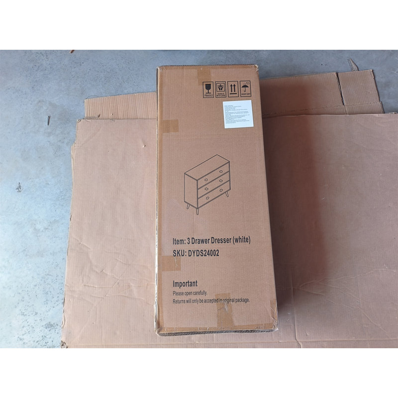 Commode 3 tiroirs pour enfants, Blanc