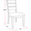 78 In. With 6 Ladderback Chairs