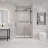 ANZZI Madam Series 76 In. H X 48 In. W Frameless Sliding Shower Door In Matte Black And Brushed Gold