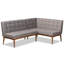 Banc en similicuir Fye-1968288971