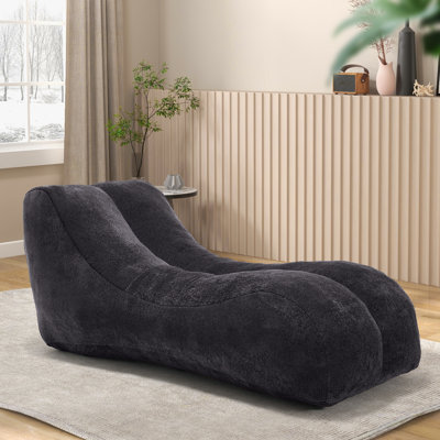 Couch And Lounger Bean Bag Sofa Chair With Premium Sponge For Bedroom,Living Room And Balcony by Ivy Bronx