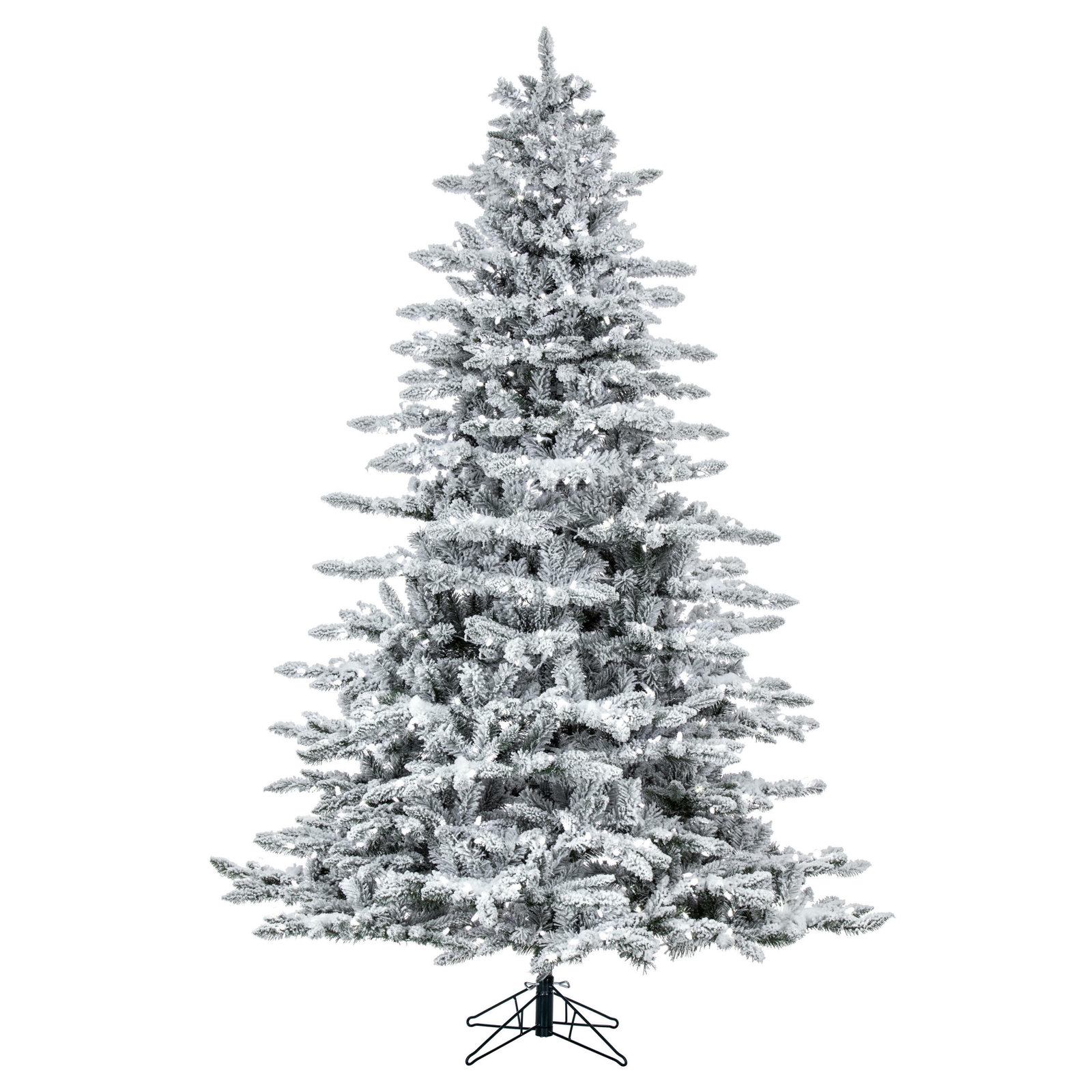 Frosted Pre-Lit Fir Christmas Tree, 9'