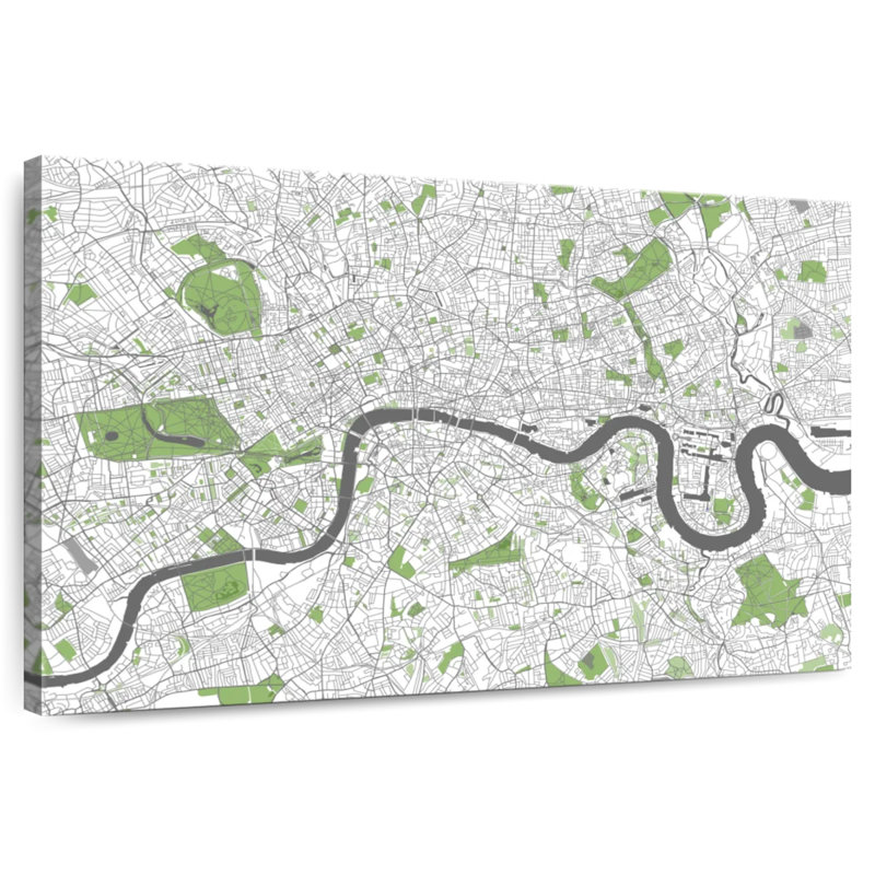 Carte du métro Aliaz London, H 20 po x l 30 po