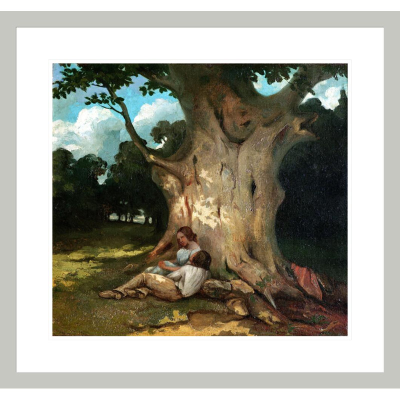 «The Large Oak» par estampe numérique encadrée, H 23,5 po x l 24,92 po