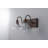 Textured Coffee Bronze Vanity Lights With Clear Glass Shade-302156045-331994929