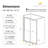Semi-Frameless Double Sliding Shower Door, 1/4" SGCC Tempered Glass with Quiet Dual Rollers-124791606-124791607-127123364