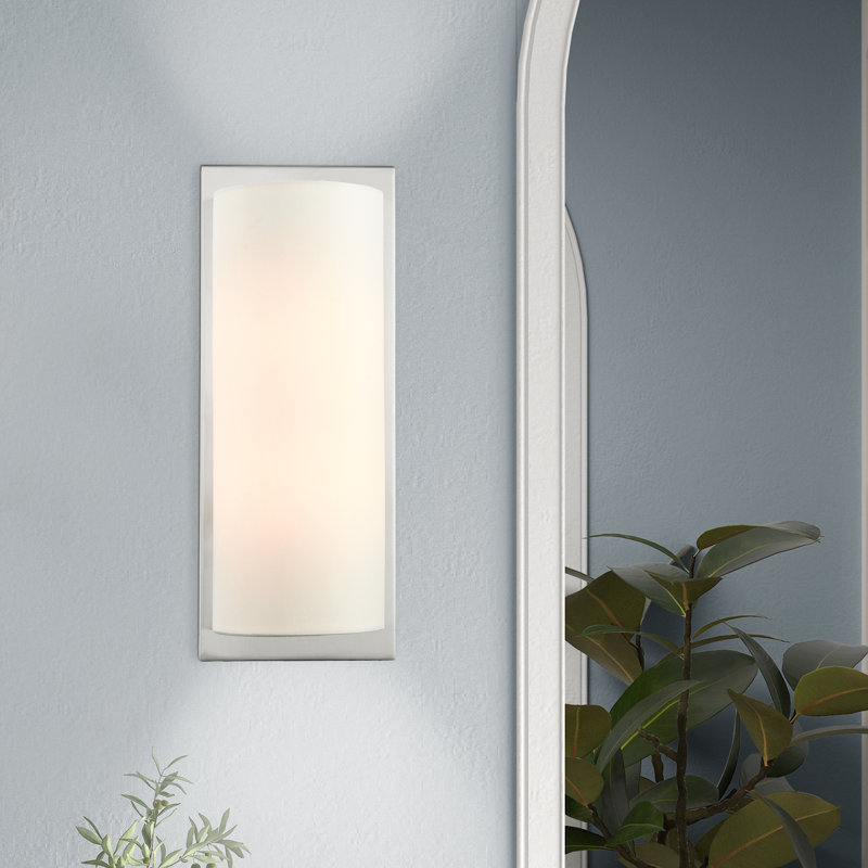 Flaire Flush Mounted Sconce, Brushed Nickel