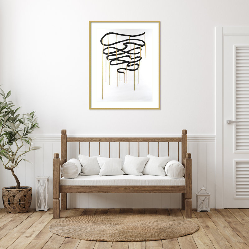 «Weeping Ribbon I» par Michael Willett, impression sur bois encadrée, H 41 po x l 33 po