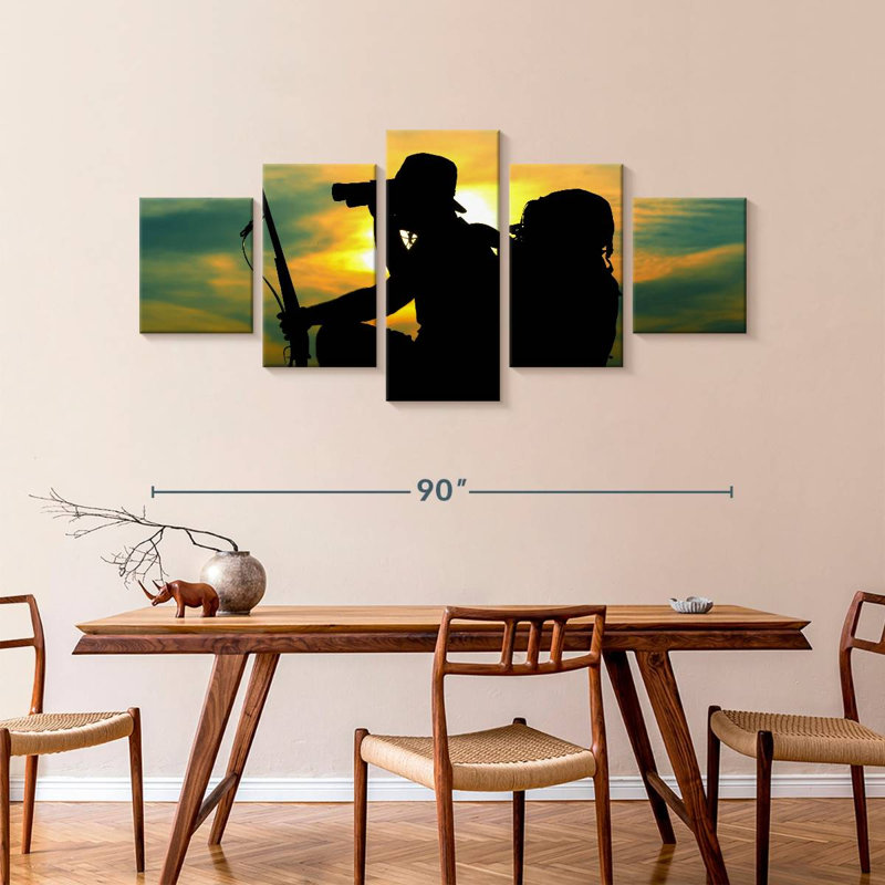 Hunter Scouting, 42" H x 92" W