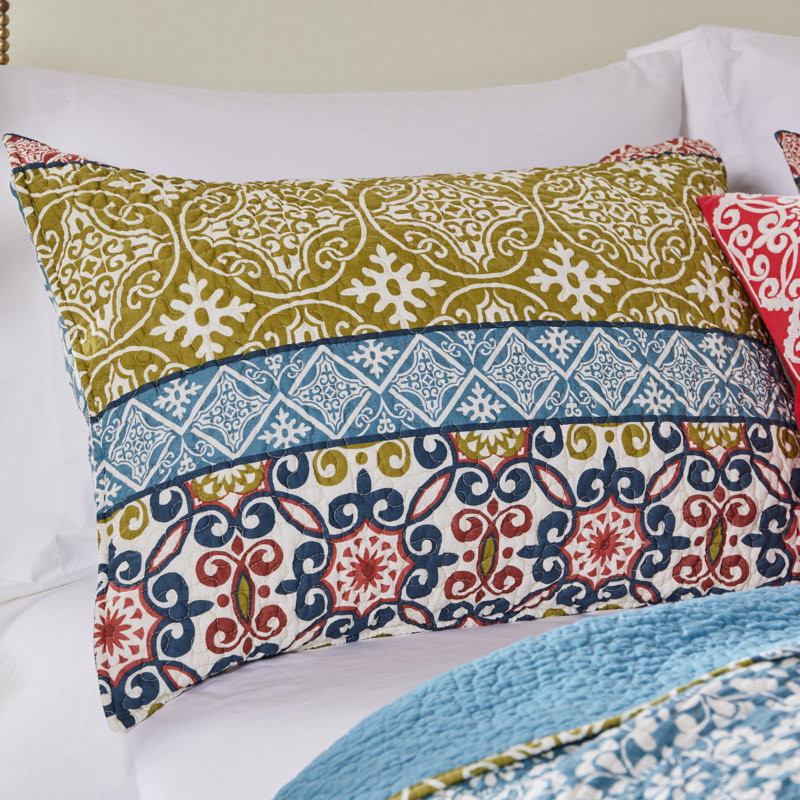 Greenland Home Fasions Shangri-La Multi Standard Sham, 20x26, Standard
