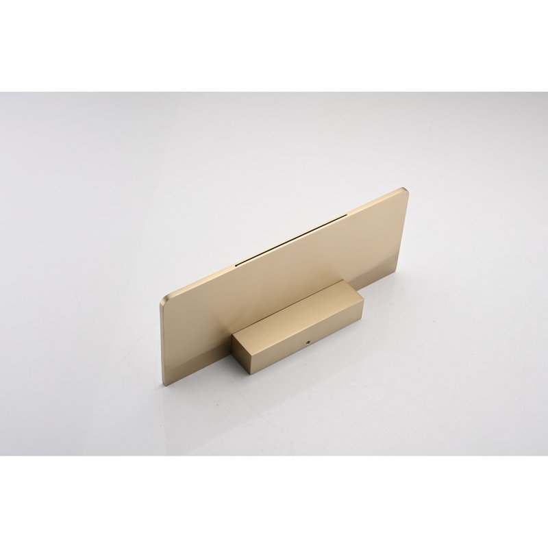Wall Mounted Bathroom Tap - Brushed Gold Waterfall, Single Handle Sink Waterfall Faucet Mounted, Enigma