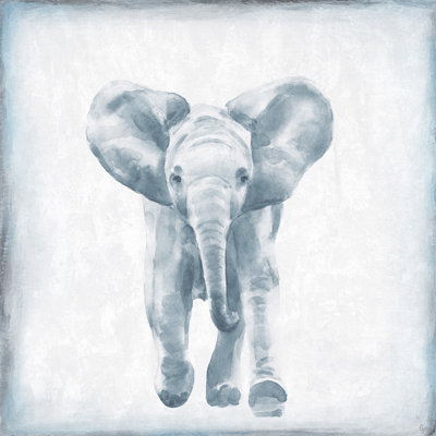 The Elephant Walk Print on Wrapped Canvas