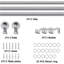 Aspire Homeware Adjustable Plain Metal Ball Curtain Rod With Hardware Accessories-1956029896-1956029876