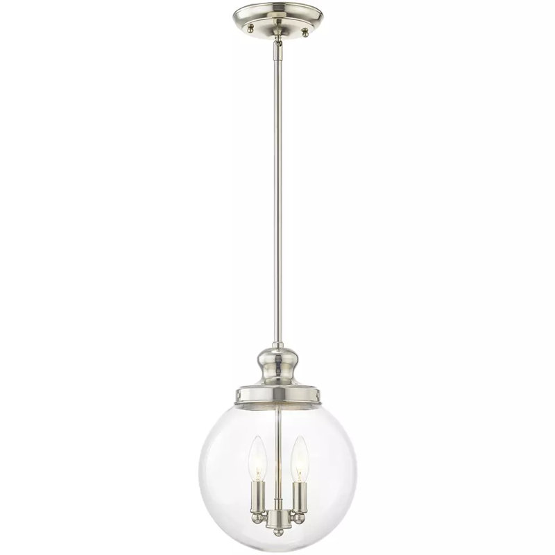 Luminaire suspendu sphère 2 lumières Anly