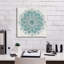 Bungalow Rose 'Spiral Mandala Green' by Yvette St. Amant Canvas Wall Art, 37" x 37"-286869828