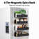 Magnetic Spice Rack Organizer, 4 Pack, (Black)