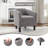 Roldao 25.2" W Classic Comfort Upholstered Accent Chair With Curved Back-124928658
