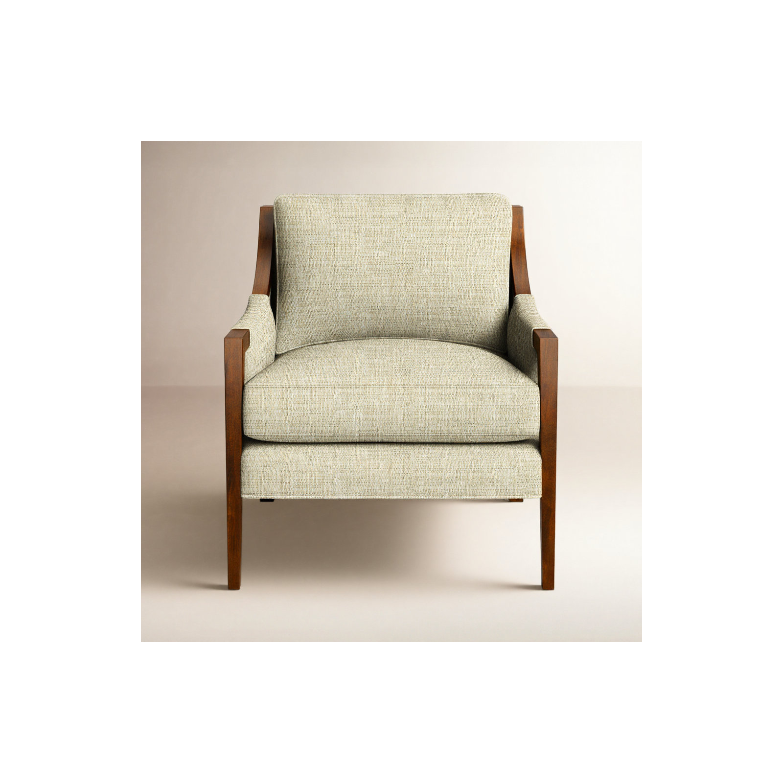 Mikel Upholstered Armchair, Bespoke 10 Beige