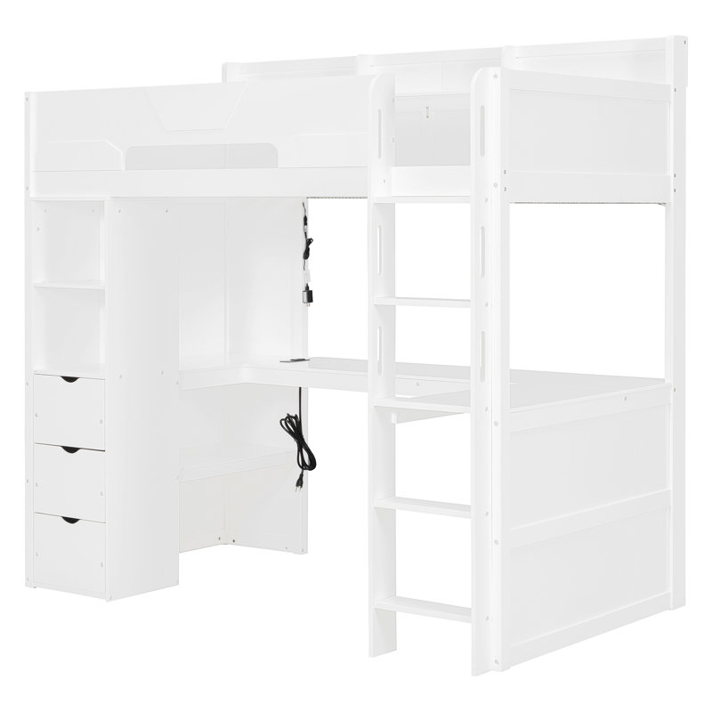 Lits peu encombrants avec rangement, mezzanine simple en bois, petite maison moderne